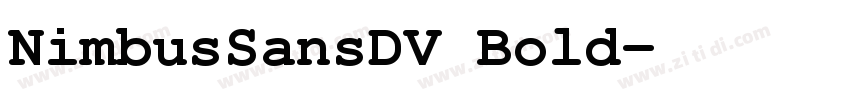 NimbusSansDV Bold字体转换